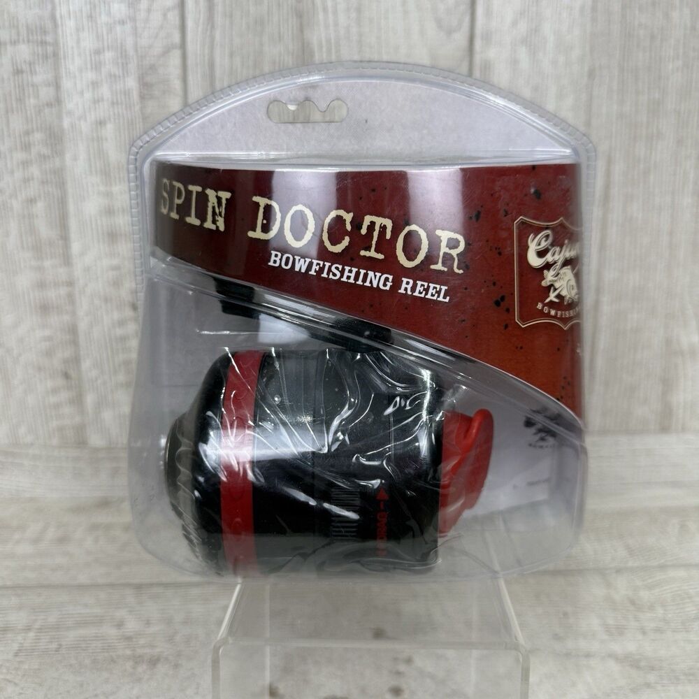 Bear Archery Cajun Spin Doctor Bowfishing Reel AACL1800U Black 1 Way Bearing New